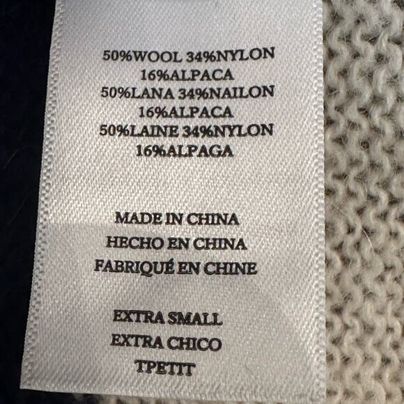 Rails Perci Sweater Seaside Stripe Alpaca Wool Blend Cream Size XS - Picture 7 of 11